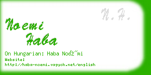 noemi haba business card